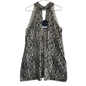 Motto Shop Snake Print Sleeveless Mini Dress. Size M NWT